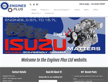 Tablet Screenshot of enginesplus.co.uk